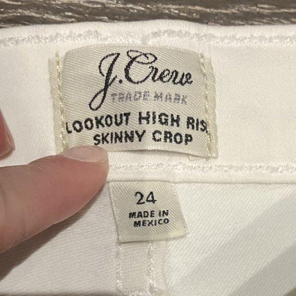 J.Crew Lookout High Rise Skinny Crop Distressed Jeans - Picture 3 of 5